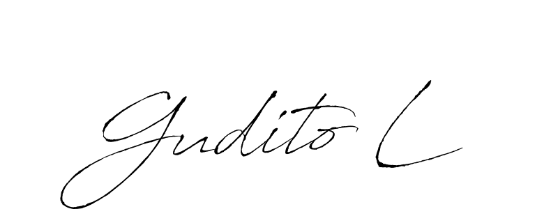 Gudito L stylish signature style. Best Handwritten Sign (Antro_Vectra) for my name. Handwritten Signature Collection Ideas for my name Gudito L. Gudito L signature style 6 images and pictures png