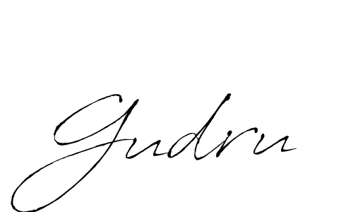 if you are searching for the best signature style for your name Gudru. so please give up your signature search. here we have designed multiple signature styles  using Antro_Vectra. Gudru signature style 6 images and pictures png
