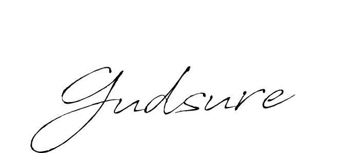 Use a signature maker to create a handwritten signature online. With this signature software, you can design (Antro_Vectra) your own signature for name Gudsure. Gudsure signature style 6 images and pictures png