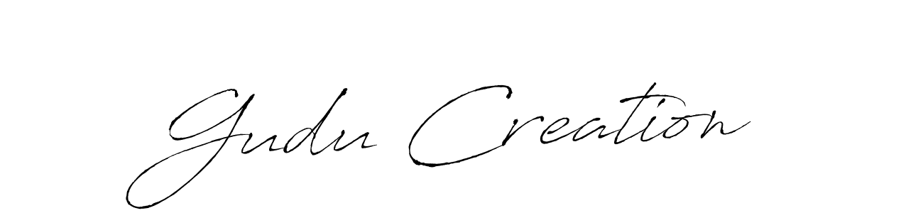 Similarly Antro_Vectra is the best handwritten signature design. Signature creator online .You can use it as an online autograph creator for name Gudu Creation. Gudu Creation signature style 6 images and pictures png