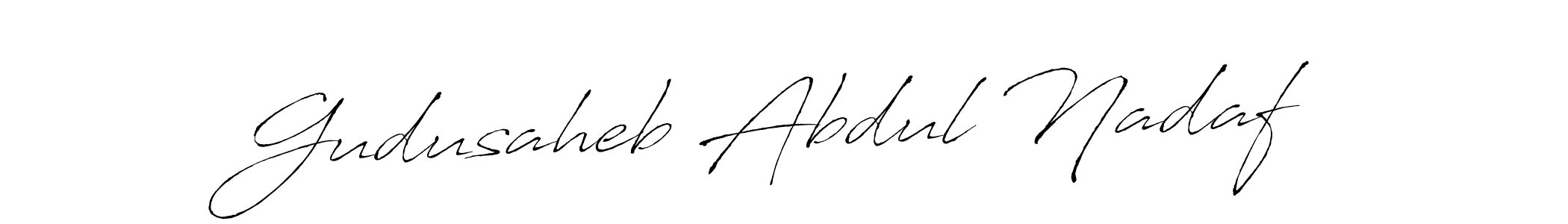 How to make Gudusaheb Abdul Nadaf signature? Antro_Vectra is a professional autograph style. Create handwritten signature for Gudusaheb Abdul Nadaf name. Gudusaheb Abdul Nadaf signature style 6 images and pictures png