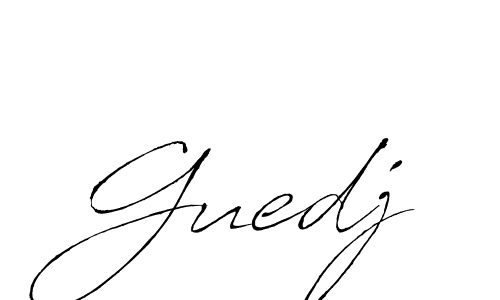 How to make Guedj signature? Antro_Vectra is a professional autograph style. Create handwritten signature for Guedj name. Guedj signature style 6 images and pictures png