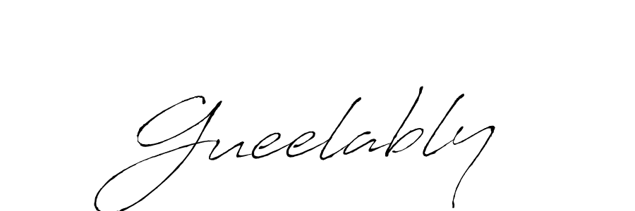 Antro_Vectra is a professional signature style that is perfect for those who want to add a touch of class to their signature. It is also a great choice for those who want to make their signature more unique. Get Gueelably name to fancy signature for free. Gueelably signature style 6 images and pictures png