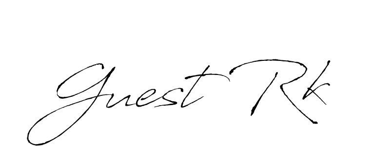 Design your own signature with our free online signature maker. With this signature software, you can create a handwritten (Antro_Vectra) signature for name Guest Rk. Guest Rk signature style 6 images and pictures png