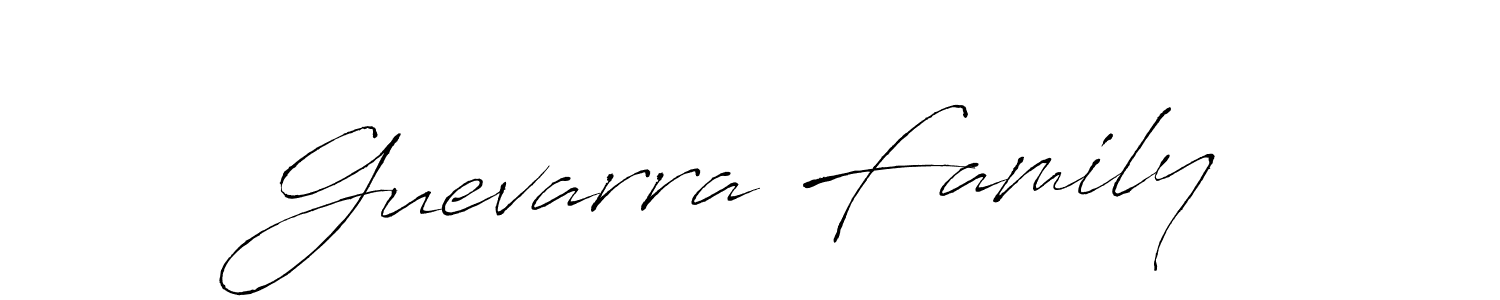 How to make Guevarra Family name signature. Use Antro_Vectra style for creating short signs online. This is the latest handwritten sign. Guevarra Family signature style 6 images and pictures png