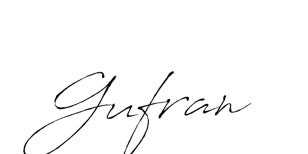 Gufran stylish signature style. Best Handwritten Sign (Antro_Vectra) for my name. Handwritten Signature Collection Ideas for my name Gufran. Gufran signature style 6 images and pictures png