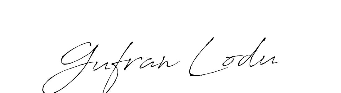 Similarly Antro_Vectra is the best handwritten signature design. Signature creator online .You can use it as an online autograph creator for name Gufran Lodu. Gufran Lodu signature style 6 images and pictures png