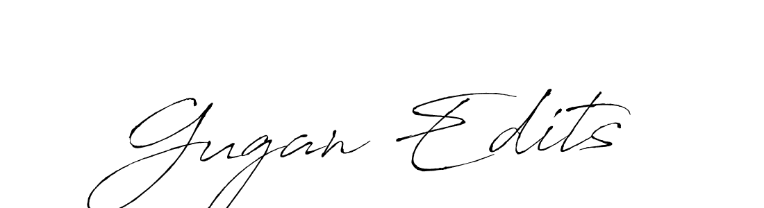 How to make Gugan Edits signature? Antro_Vectra is a professional autograph style. Create handwritten signature for Gugan Edits name. Gugan Edits signature style 6 images and pictures png