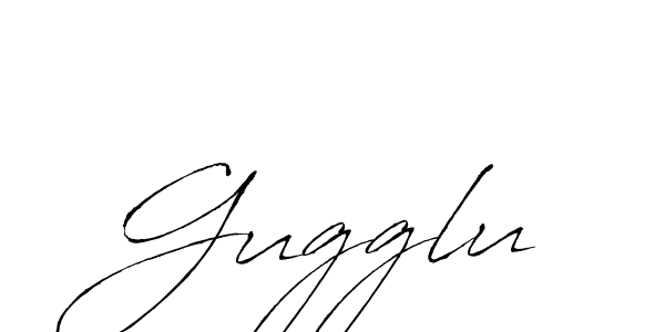 Create a beautiful signature design for name Gugglu. With this signature (Antro_Vectra) fonts, you can make a handwritten signature for free. Gugglu signature style 6 images and pictures png