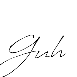 How to make Guh signature? Antro_Vectra is a professional autograph style. Create handwritten signature for Guh name. Guh signature style 6 images and pictures png