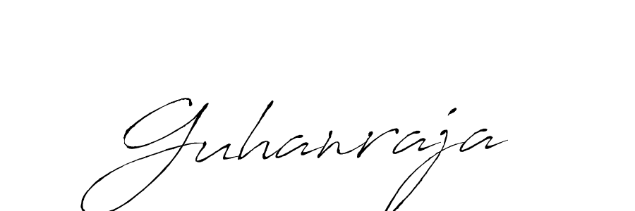 Make a beautiful signature design for name Guhanraja. With this signature (Antro_Vectra) style, you can create a handwritten signature for free. Guhanraja signature style 6 images and pictures png