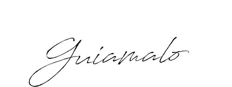 It looks lik you need a new signature style for name Guiamalo. Design unique handwritten (Antro_Vectra) signature with our free signature maker in just a few clicks. Guiamalo signature style 6 images and pictures png