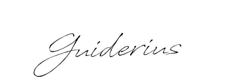Guiderius stylish signature style. Best Handwritten Sign (Antro_Vectra) for my name. Handwritten Signature Collection Ideas for my name Guiderius. Guiderius signature style 6 images and pictures png
