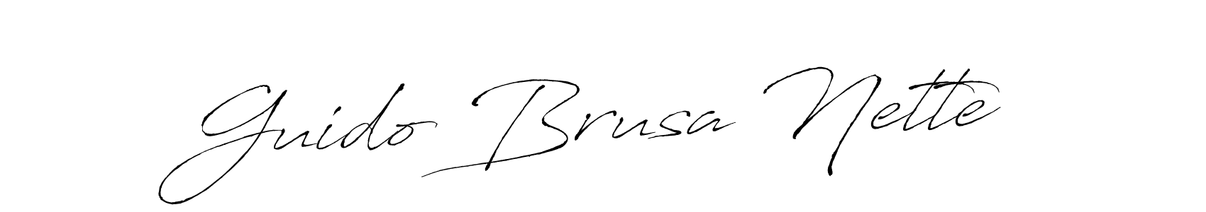 This is the best signature style for the Guido Brusa Nette name. Also you like these signature font (Antro_Vectra). Mix name signature. Guido Brusa Nette signature style 6 images and pictures png