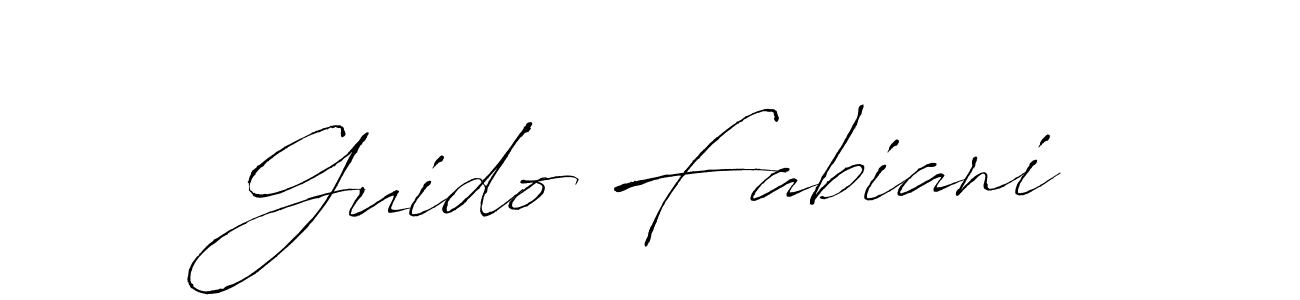 Design your own signature with our free online signature maker. With this signature software, you can create a handwritten (Antro_Vectra) signature for name Guido Fabiani. Guido Fabiani signature style 6 images and pictures png