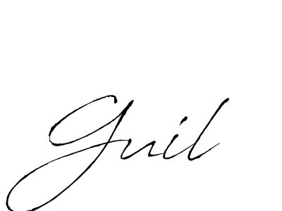 Once you've used our free online signature maker to create your best signature Antro_Vectra style, it's time to enjoy all of the benefits that Guil name signing documents. Guil signature style 6 images and pictures png