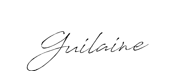 How to make Guilaine signature? Antro_Vectra is a professional autograph style. Create handwritten signature for Guilaine name. Guilaine signature style 6 images and pictures png