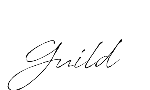 Use a signature maker to create a handwritten signature online. With this signature software, you can design (Antro_Vectra) your own signature for name Guild. Guild signature style 6 images and pictures png