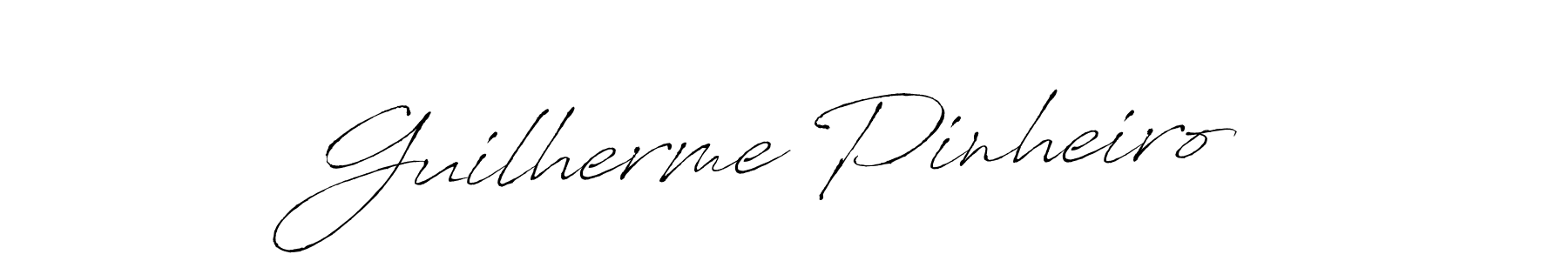 Create a beautiful signature design for name Guilherme Pinheiro. With this signature (Antro_Vectra) fonts, you can make a handwritten signature for free. Guilherme Pinheiro signature style 6 images and pictures png