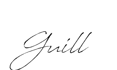 Once you've used our free online signature maker to create your best signature Antro_Vectra style, it's time to enjoy all of the benefits that Guill name signing documents. Guill signature style 6 images and pictures png