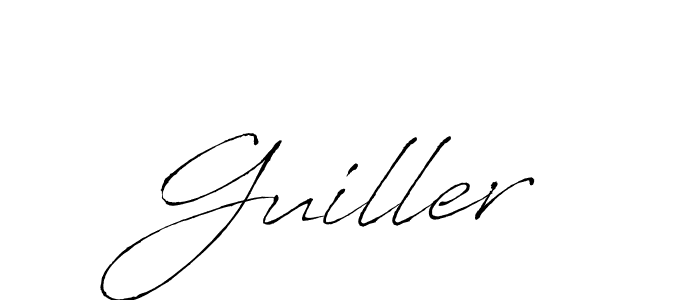 if you are searching for the best signature style for your name Guiller. so please give up your signature search. here we have designed multiple signature styles  using Antro_Vectra. Guiller signature style 6 images and pictures png