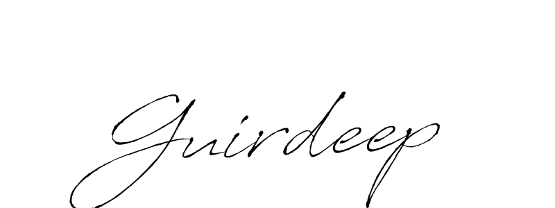 Create a beautiful signature design for name Guirdeep. With this signature (Antro_Vectra) fonts, you can make a handwritten signature for free. Guirdeep signature style 6 images and pictures png