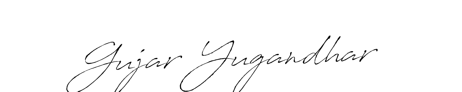 Also we have Gujar Yugandhar name is the best signature style. Create professional handwritten signature collection using Antro_Vectra autograph style. Gujar Yugandhar signature style 6 images and pictures png