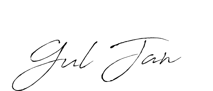 Make a beautiful signature design for name Gul Jan. With this signature (Antro_Vectra) style, you can create a handwritten signature for free. Gul Jan signature style 6 images and pictures png