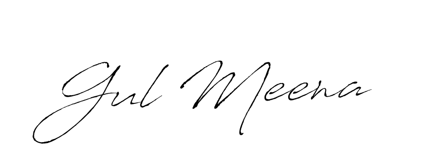 Also You can easily find your signature by using the search form. We will create Gul Meena name handwritten signature images for you free of cost using Antro_Vectra sign style. Gul Meena signature style 6 images and pictures png