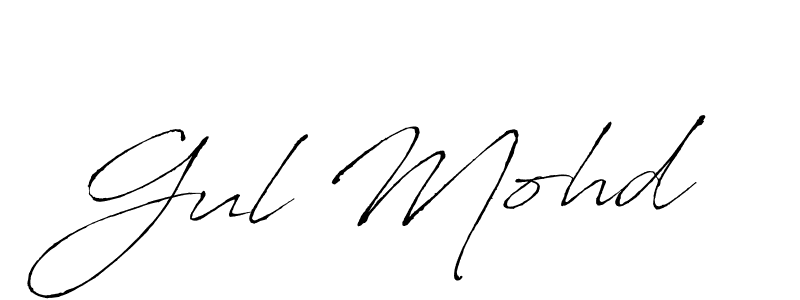 Use a signature maker to create a handwritten signature online. With this signature software, you can design (Antro_Vectra) your own signature for name Gul Mohd. Gul Mohd signature style 6 images and pictures png