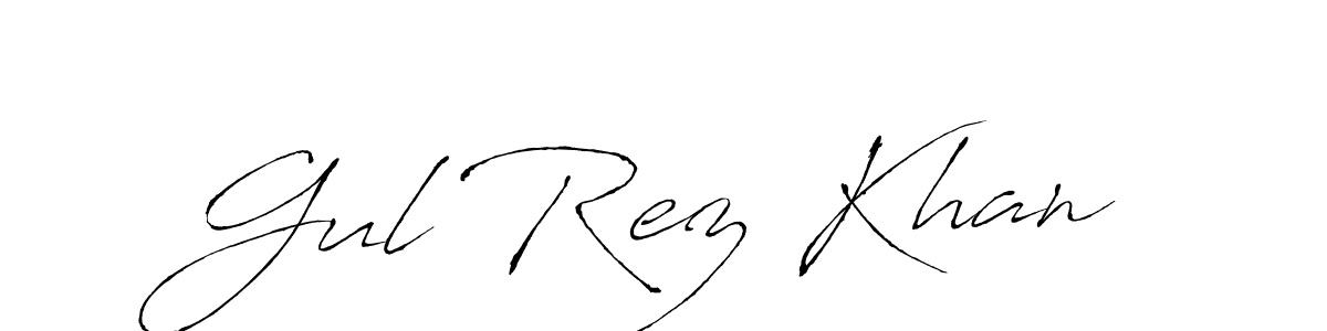 How to make Gul Rez Khan name signature. Use Antro_Vectra style for creating short signs online. This is the latest handwritten sign. Gul Rez Khan signature style 6 images and pictures png