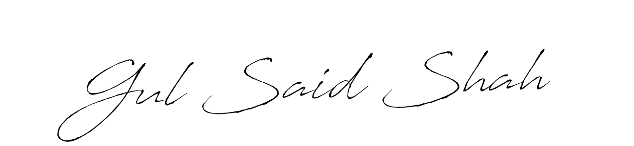 It looks lik you need a new signature style for name Gul Said Shah. Design unique handwritten (Antro_Vectra) signature with our free signature maker in just a few clicks. Gul Said Shah signature style 6 images and pictures png