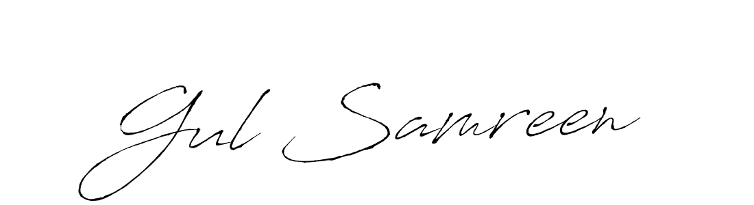 Gul Samreen stylish signature style. Best Handwritten Sign (Antro_Vectra) for my name. Handwritten Signature Collection Ideas for my name Gul Samreen. Gul Samreen signature style 6 images and pictures png