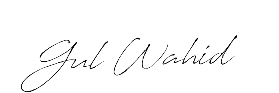 Make a beautiful signature design for name Gul Wahid. Use this online signature maker to create a handwritten signature for free. Gul Wahid signature style 6 images and pictures png