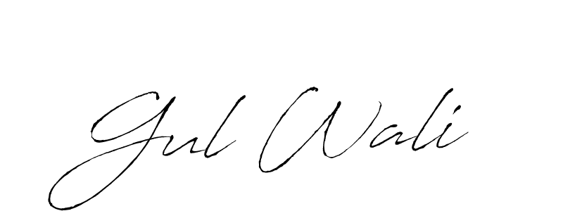 Antro_Vectra is a professional signature style that is perfect for those who want to add a touch of class to their signature. It is also a great choice for those who want to make their signature more unique. Get Gul Wali name to fancy signature for free. Gul Wali signature style 6 images and pictures png