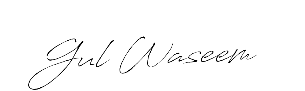 Also we have Gul Waseem name is the best signature style. Create professional handwritten signature collection using Antro_Vectra autograph style. Gul Waseem signature style 6 images and pictures png
