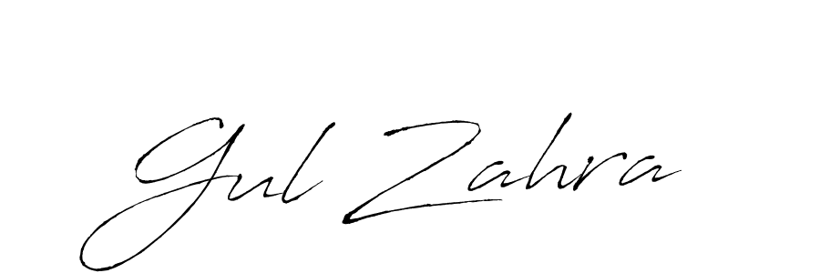 Create a beautiful signature design for name Gul Zahra. With this signature (Antro_Vectra) fonts, you can make a handwritten signature for free. Gul Zahra signature style 6 images and pictures png