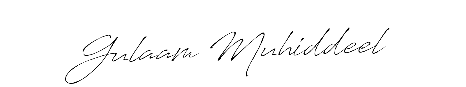 This is the best signature style for the Gulaam Muhiddeel name. Also you like these signature font (Antro_Vectra). Mix name signature. Gulaam Muhiddeel signature style 6 images and pictures png