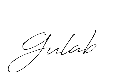 Create a beautiful signature design for name Gulab. With this signature (Antro_Vectra) fonts, you can make a handwritten signature for free. Gulab signature style 6 images and pictures png