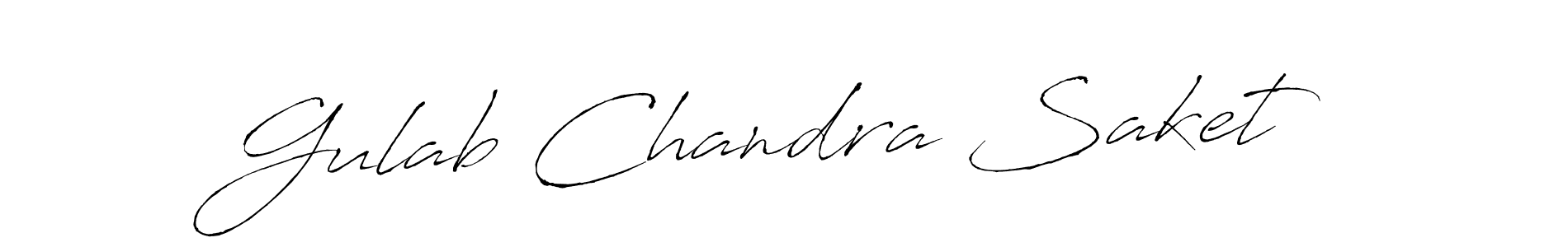 Make a short Gulab Chandra Saket signature style. Manage your documents anywhere anytime using Antro_Vectra. Create and add eSignatures, submit forms, share and send files easily. Gulab Chandra Saket signature style 6 images and pictures png