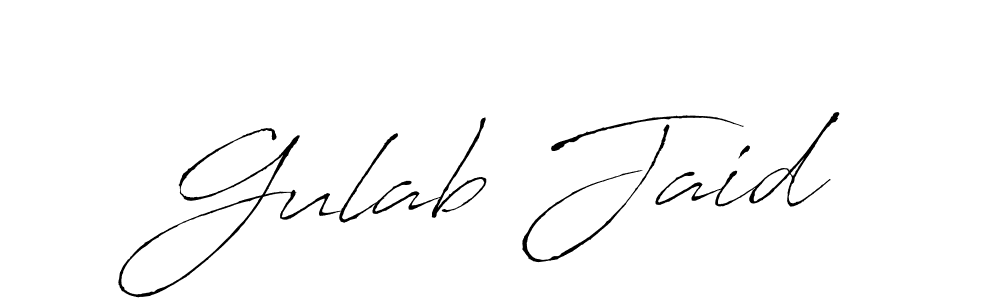 How to make Gulab Jaid name signature. Use Antro_Vectra style for creating short signs online. This is the latest handwritten sign. Gulab Jaid signature style 6 images and pictures png