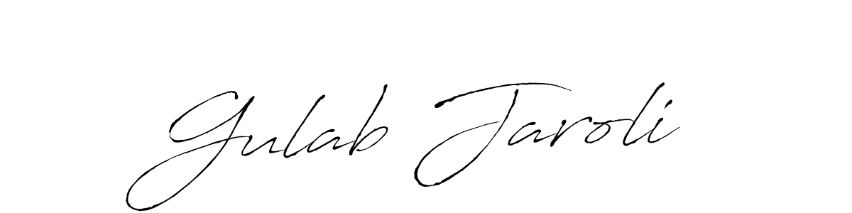 It looks lik you need a new signature style for name Gulab Jaroli. Design unique handwritten (Antro_Vectra) signature with our free signature maker in just a few clicks. Gulab Jaroli signature style 6 images and pictures png