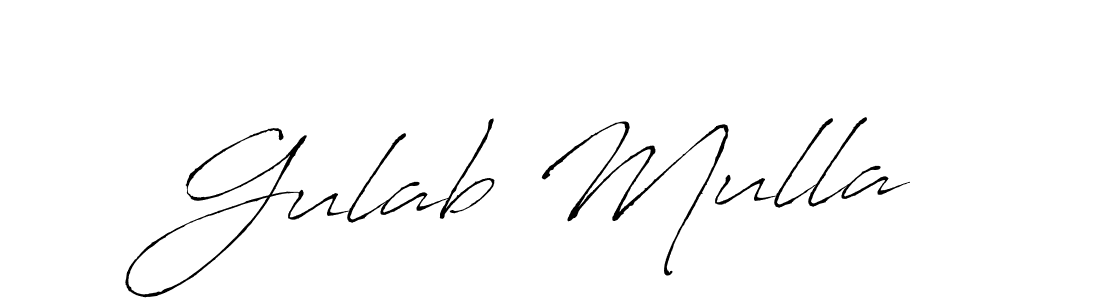 Also we have Gulab Mulla name is the best signature style. Create professional handwritten signature collection using Antro_Vectra autograph style. Gulab Mulla signature style 6 images and pictures png