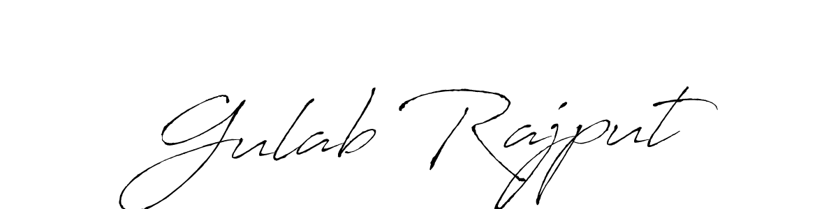 Antro_Vectra is a professional signature style that is perfect for those who want to add a touch of class to their signature. It is also a great choice for those who want to make their signature more unique. Get Gulab Rajput name to fancy signature for free. Gulab Rajput signature style 6 images and pictures png
