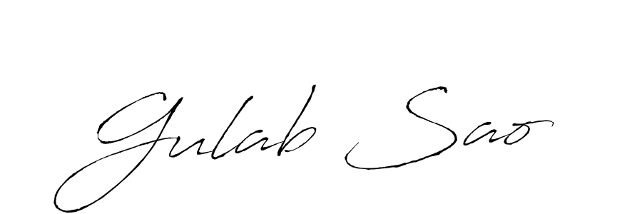 Here are the top 10 professional signature styles for the name Gulab Sao. These are the best autograph styles you can use for your name. Gulab Sao signature style 6 images and pictures png