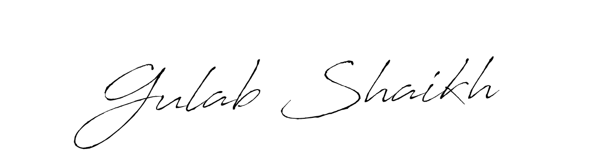 It looks lik you need a new signature style for name Gulab Shaikh. Design unique handwritten (Antro_Vectra) signature with our free signature maker in just a few clicks. Gulab Shaikh signature style 6 images and pictures png