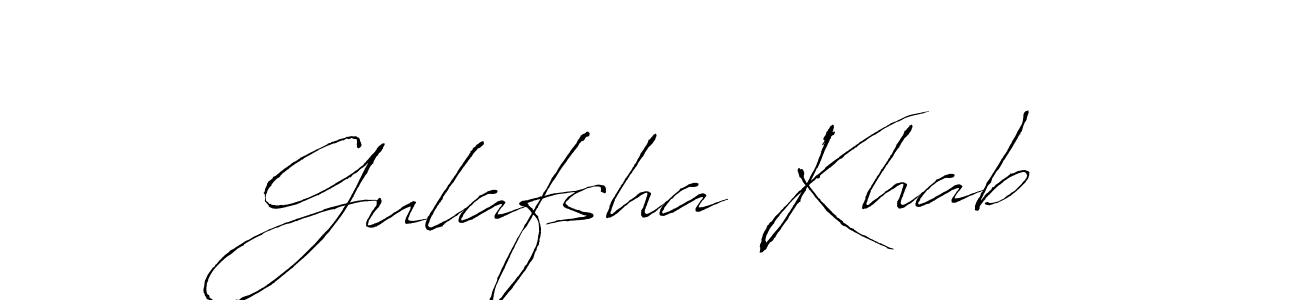 Gulafsha Khab stylish signature style. Best Handwritten Sign (Antro_Vectra) for my name. Handwritten Signature Collection Ideas for my name Gulafsha Khab. Gulafsha Khab signature style 6 images and pictures png