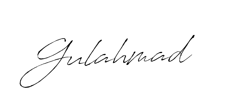 Design your own signature with our free online signature maker. With this signature software, you can create a handwritten (Antro_Vectra) signature for name Gulahmad. Gulahmad signature style 6 images and pictures png