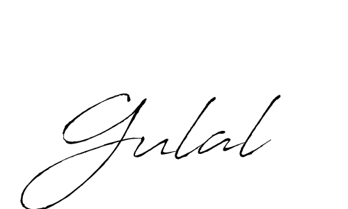 Use a signature maker to create a handwritten signature online. With this signature software, you can design (Antro_Vectra) your own signature for name Gulal. Gulal signature style 6 images and pictures png