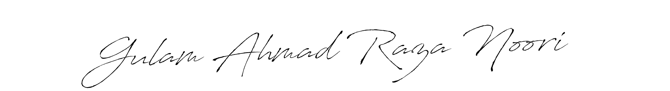 Use a signature maker to create a handwritten signature online. With this signature software, you can design (Antro_Vectra) your own signature for name Gulam Ahmad Raza Noori. Gulam Ahmad Raza Noori signature style 6 images and pictures png